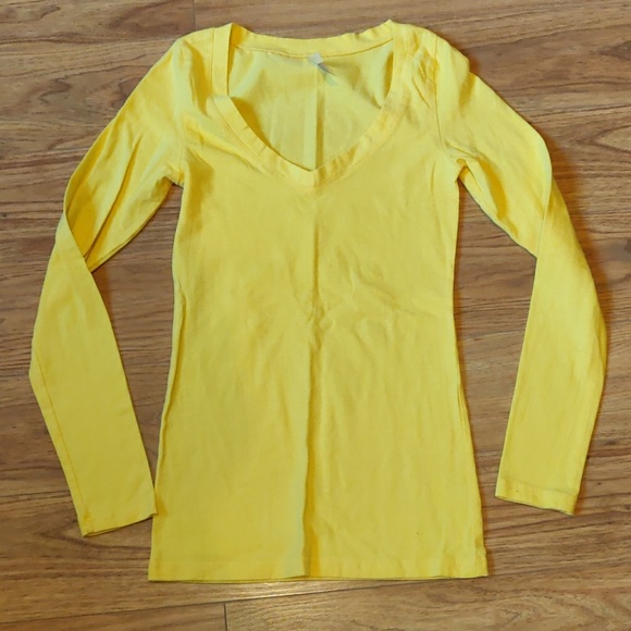 Color Story Tops - NWOT yellow long sleeve shirt